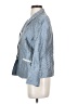 Lafayette 148 New York Chevron-herringbone Blue Blazer Size 4 - photo 5