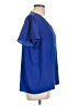 Vince Camuto 100% Polyester Blue Short Sleeve Blouse Size L - photo 4