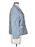 Lafayette 148 New York Chevron-herringbone Blue Blazer Size 4 - photo 4