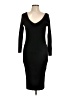 White Mark Solid Black Cocktail Dress Size L - photo 1