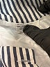 Unbranded 100% Cotton Stripes Blue Casual Skirt Size M - photo 4