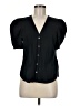 Veronica Beard Black Short Sleeve Blouse Size 8 - photo 1