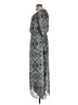 Tacera 100% Polyester Argyle Gray Casual Dress Size M - photo 5