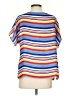 Chaps 100% Polyester Blue Short Sleeve Blouse Size S - photo 2