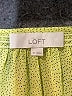 Ann Taylor LOFT 100% Polyester Green Yellow Long Sleeve Blouse Size M - photo 7