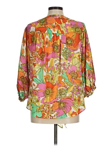 Rose + Olive 3/4 Sleeve Blouse (view 2)