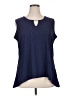 Notations Blue Sleeveless T-Shirt Size 1X - photo 1