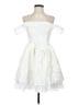 Lulus 100% Polyester White Cocktail Dress Size S - photo 1