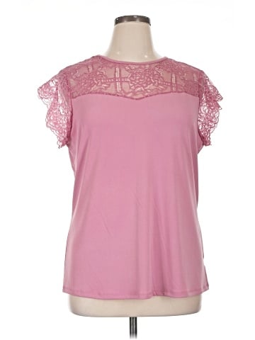 NY Collection Short Sleeve Top (view 1)