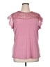 NY Collection Pink Short Sleeve Top Size 1X - photo 1