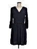 Ann Taylor 100% Polyester Solid Black Casual Dress Size 6 - photo 1