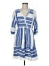 Unbranded Stripes Blue Casual Dress Size M (estimated) - photo 1