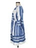 Unbranded Stripes Blue Casual Dress Size M (estimated) - photo 5