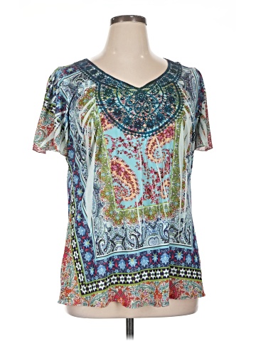 One World Short Sleeve Blouse (view 1)