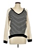 Sanctuary 100% Cotton Stripes Ivory Pullover Sweater Size L - photo 1