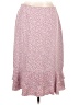 Ann Taylor 100% Polyester Hearts Pink Casual Skirt Size 12 - photo 1