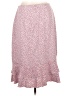 Ann Taylor 100% Polyester Hearts Pink Casual Skirt Size 12 - photo 2