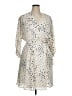 Habitual 100% Polyester Polka Dots Ivory Tan Cocktail Dress Size XL (4) - photo 1
