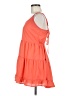 TOBI 100% Polyester Solid Orange Casual Dress Size M (estimated) - photo 5