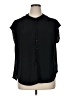 Joie Black Sleeveless Button-Down Shirt Size XL - photo 1