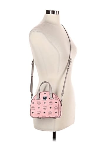 MCM Visetos Mini Half Moon Crossbody Bag (view 2)