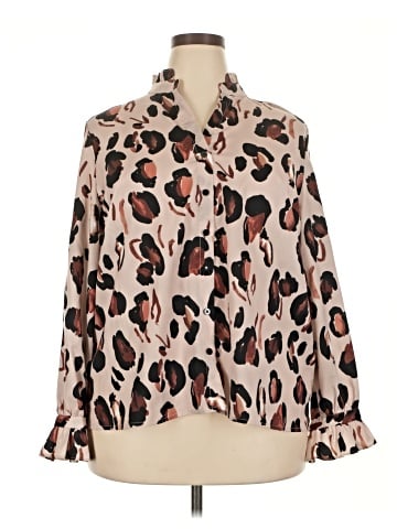 ELOQUII Long Sleeve Blouse (view 1)