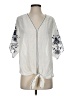 Max Studio Ivory Short Sleeve Blouse Size S - photo 1