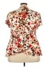 Torrid 100% Rayon Ivory Short Sleeve Blouse Size 3X (3) - photo 2