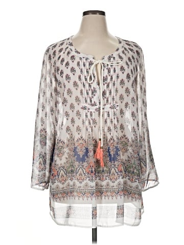 Signature Studio 3/4 Sleeve Blouse (view 1)