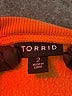 Torrid Orange Pullover Sweater Size 2X Plus (2) - photo 7