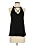 Caution to the Wind Solid Black Tank Top Size S - photo 1