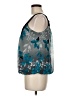 Wrapper 100% Polyester Teal Sleeveless Blouse Size M - photo 5