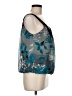 Wrapper 100% Polyester Teal Sleeveless Blouse Size M - photo 4