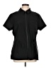Athleta 100% Polyester Black Short Sleeve Blouse Size L - photo 1