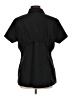 Athleta 100% Polyester Black Short Sleeve Blouse Size L - photo 2