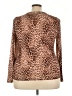 Torrid Animal Print Brown Long Sleeve Blouse Size 3X Plus (3) - photo 2