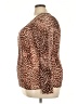 Torrid Animal Print Brown Long Sleeve Blouse Size 3X Plus (3) - photo 5