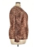 Torrid Animal Print Brown Long Sleeve Blouse Size 3X Plus (3) - photo 4