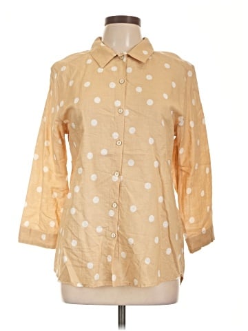 Hester & Orchard 3/4 Sleeve Button-Down Shirt (view 1)
