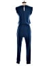 Anrabess Solid Blue Jumpsuit Size S - photo 2