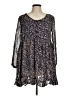 Papillon 100% Rayon Paisley Blue Casual Dress Size M - photo 1