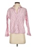 Eberjey 100% Cotton Stripes Pink 3/4 Sleeve Button-Down Shirt Size XS - photo 1
