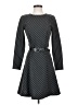 MICHAEL Michael Kors Chevron-herringbone Gray Casual Dress Size 2 - photo 1