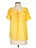 Max Studio Yellow Short Sleeve Blouse Size S - photo 1