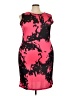 Unbranded Graphic Pink Cocktail Dress Size 4XL - photo 1
