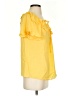 Max Studio Yellow Short Sleeve Blouse Size S - photo 4