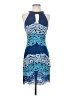 Sugar Lips Graphic Blue Cocktail Dress Size S (estimated) - photo 1