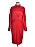 Halston 100% Polyester Red Cocktail Dress Size 6 - photo 1