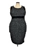 Torrid Tweed Color Block Gray Cocktail Dress Size 22 Plus - photo 1