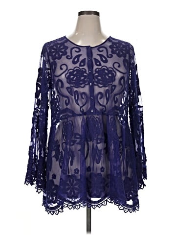 Lane Bryant Long Sleeve Blouse (view 1)